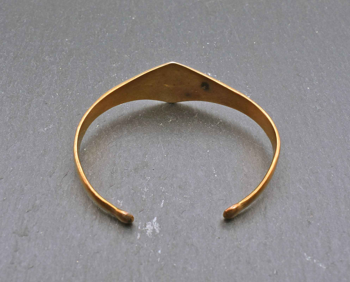 Bronze Armspange mit Wikingerschiff - B-Ware!