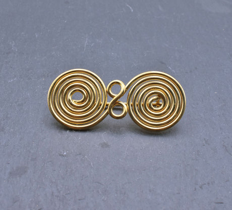 Hallstatt Spiralfibel aus Messingdraht