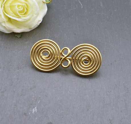 Hallstatt Spiralfibel aus Messingdraht