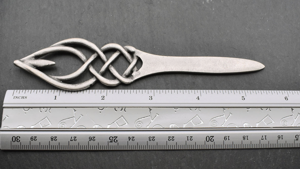 Measurement inch hair pin Freyja ZAMAK, silver