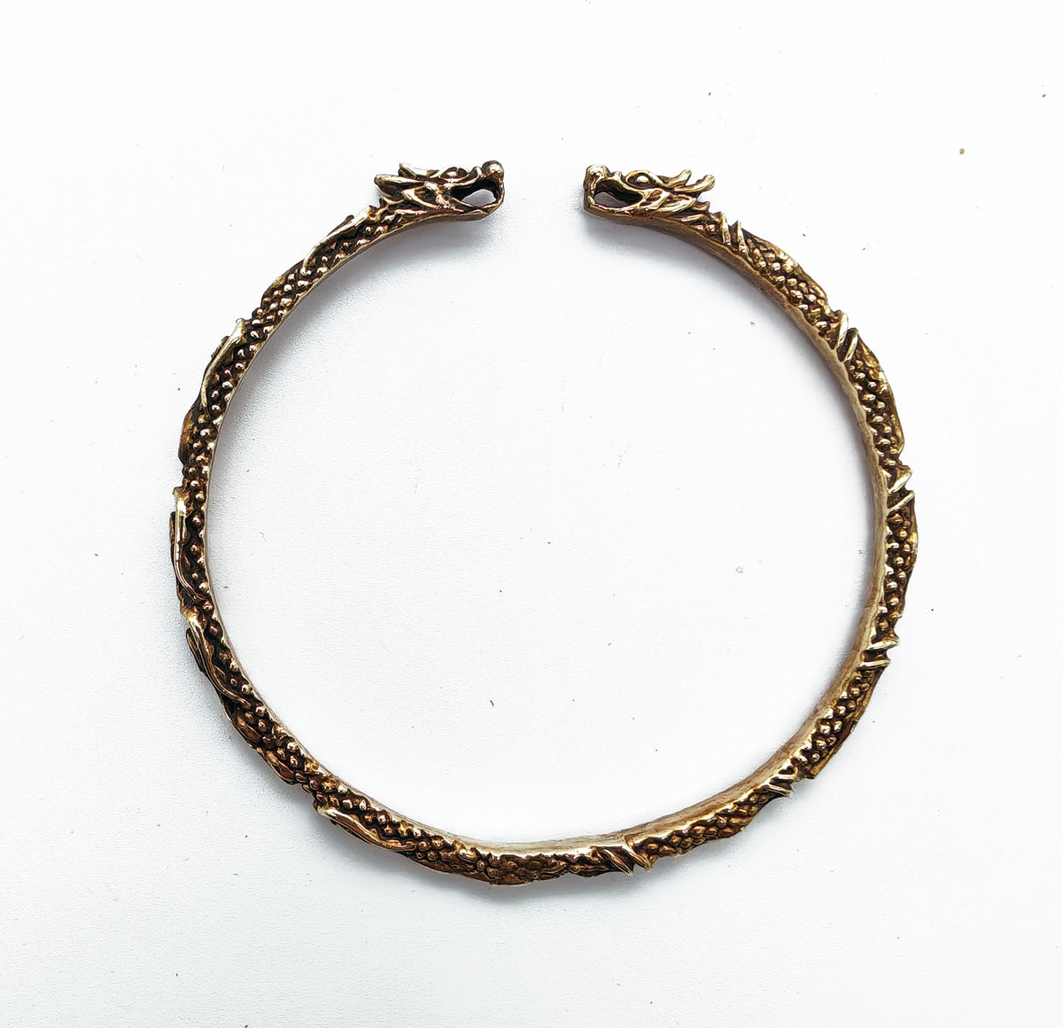 Wikinger Armreif mit Drachen - Bronze oder 925er Silber