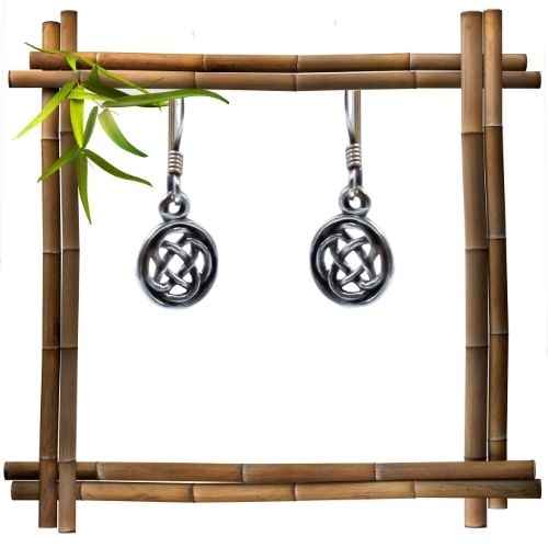 Keltische Knoten Ohrringe - 925er Silber
