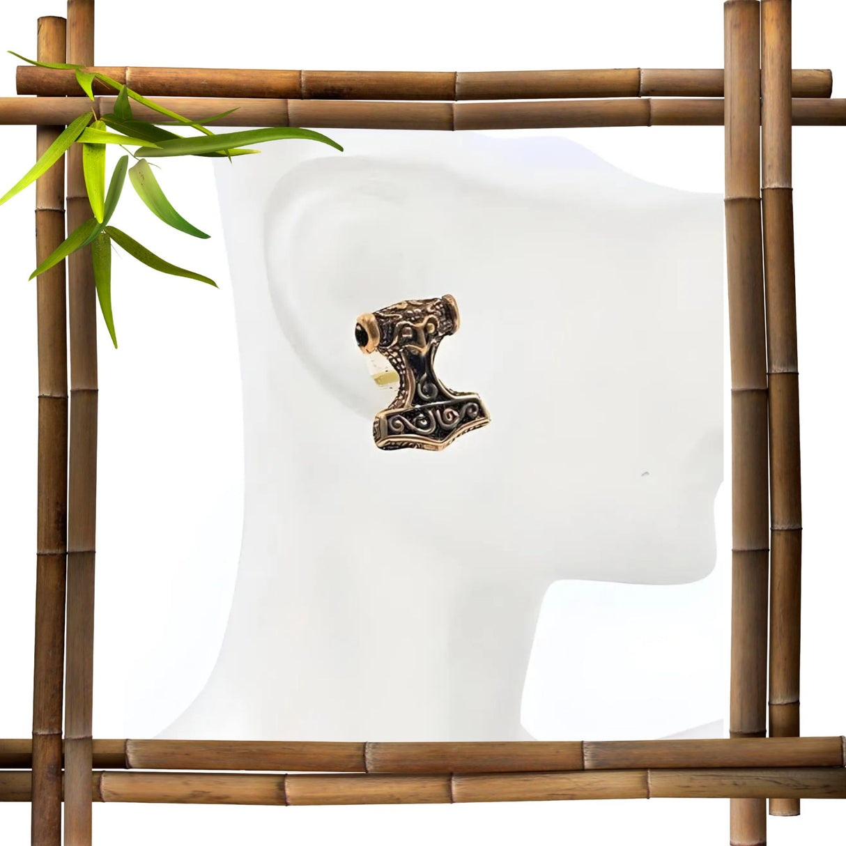 Kleine Thorshammer Ohrstecker - Bronze oder 925er Silber - Belanas Schatzkiste