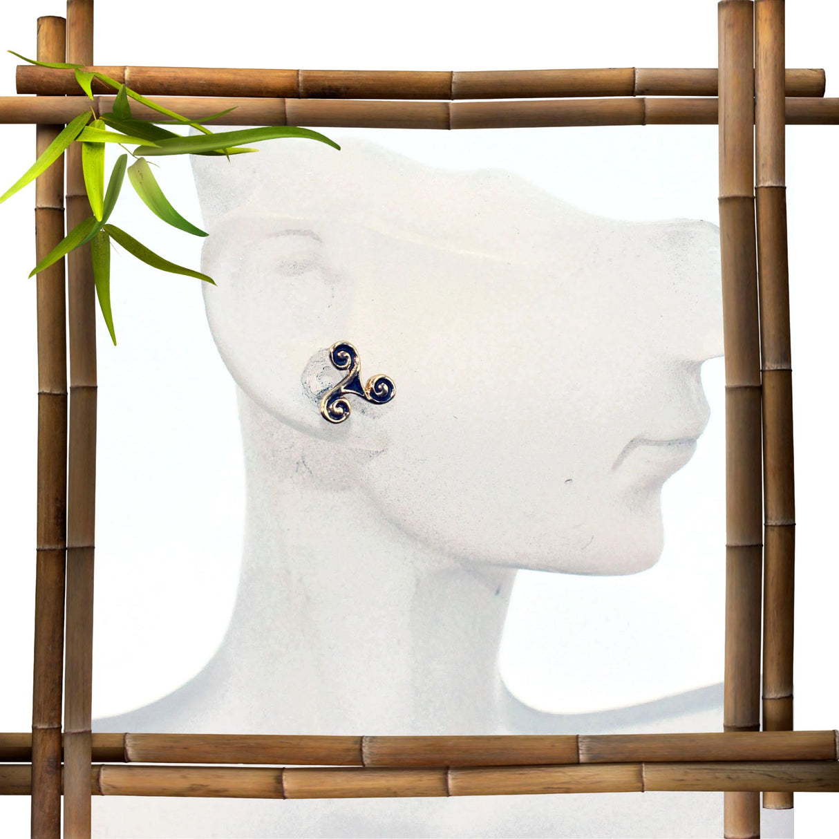 Keltische Triskelen Ohrstecker - Bronze oder 925er Silber - 1 Paar - Belanas Schatzkiste