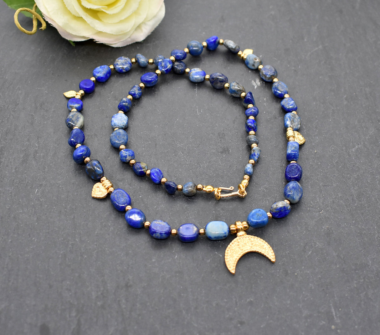 Lapis Lazuli Kette im römischen Stil
