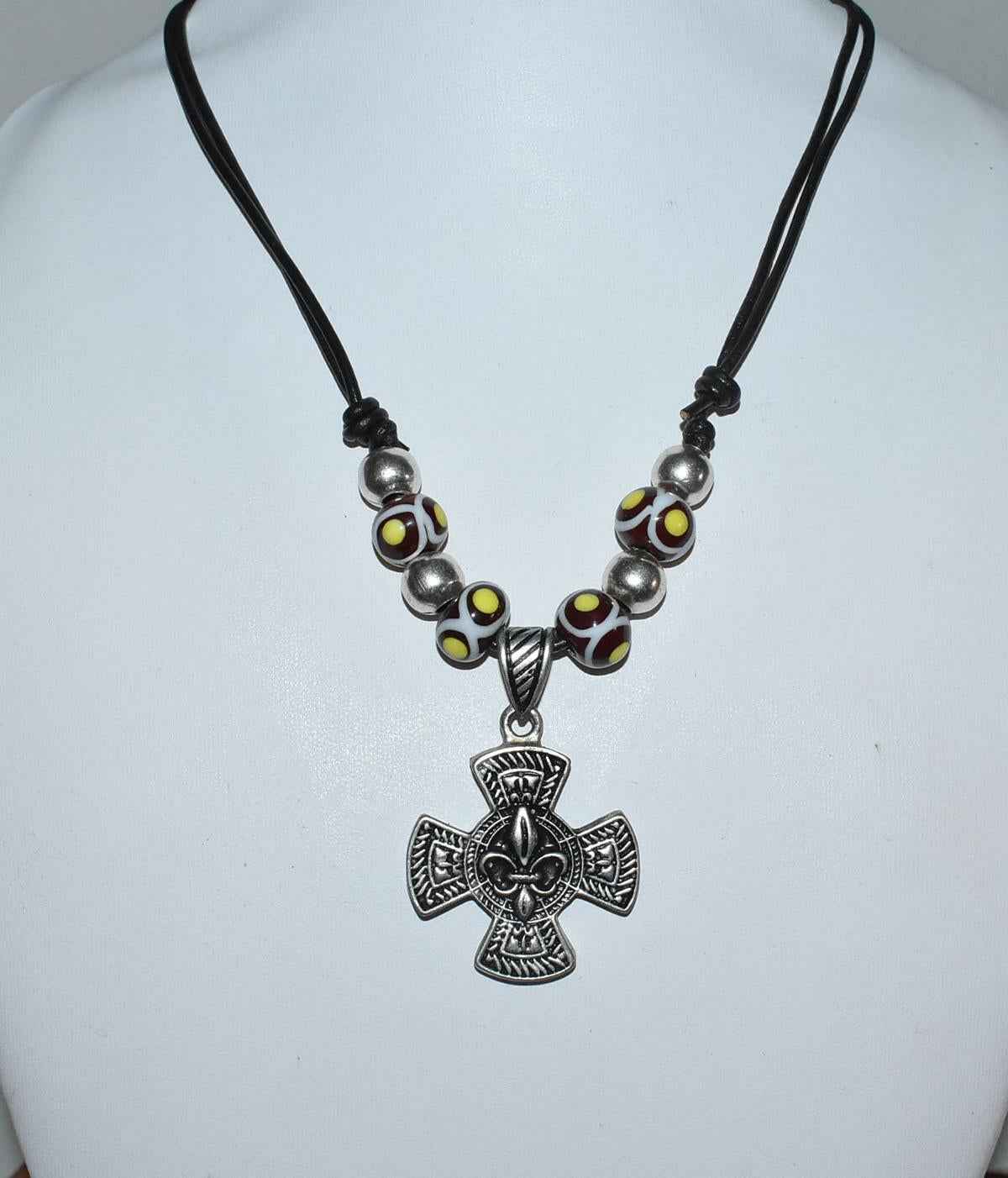 Merowinger Kette mit Glasperlen