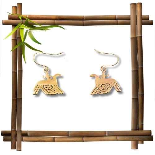 Wikinger Ohrhänger Odin auf Sleipnir