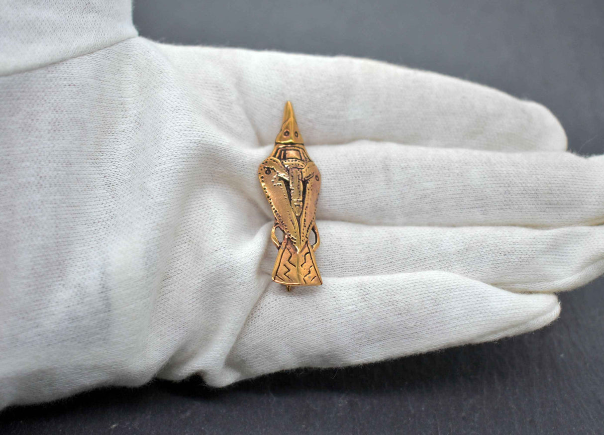 Raben Brosche Munin - Geräte Fibel