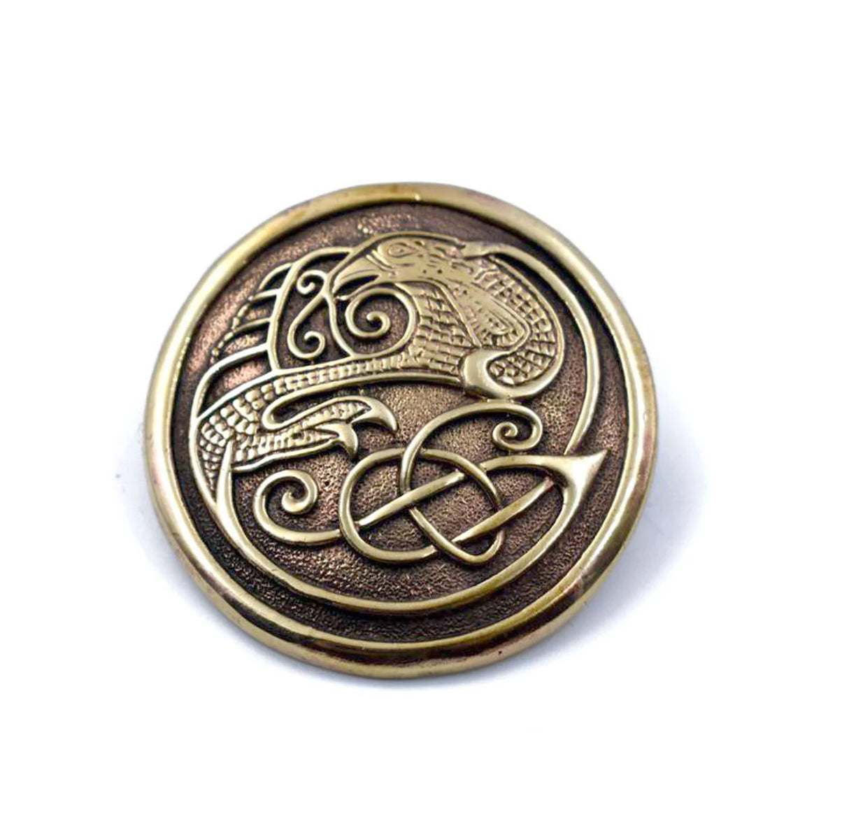 Wikinger Rundfibel mit Vogelmotiv