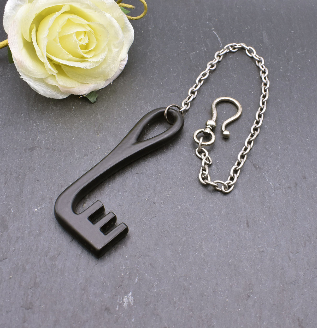 Wikinger-Schlüssel Gotland aus Eisen mit Kette und Haken