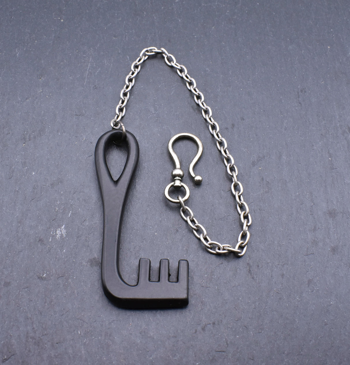 Wikinger-Schlüssel Gotland aus Eisen mit Kette und Haken