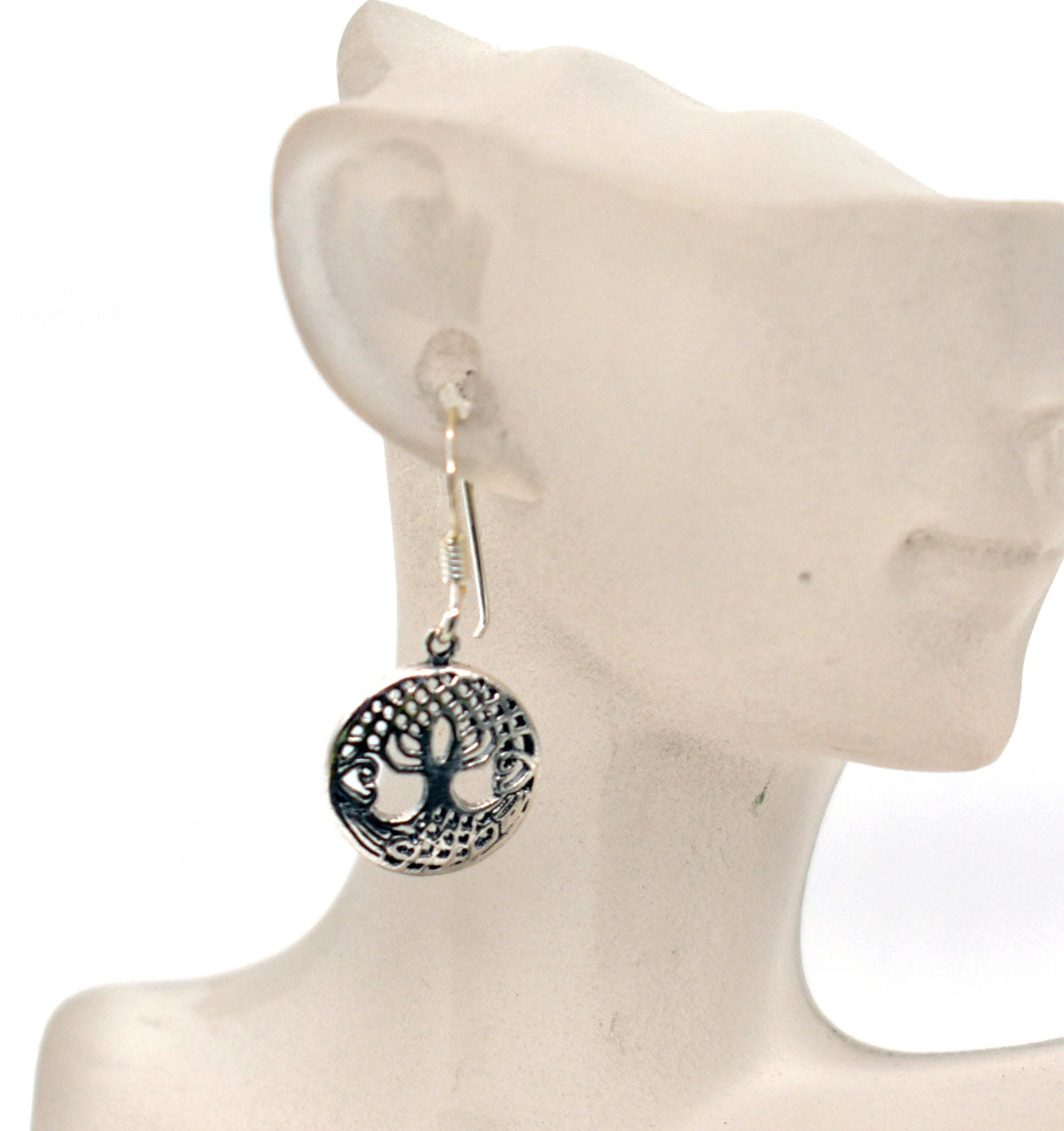 Kleine Yggdrasil Ohrhänger aus 925er-Silber – 1 Paar