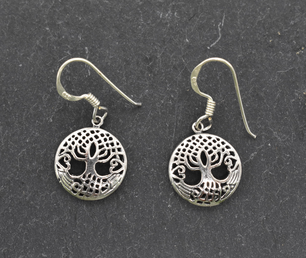 Kleine Yggdrasil Ohrhänger aus 925er-Silber – 1 Paar
