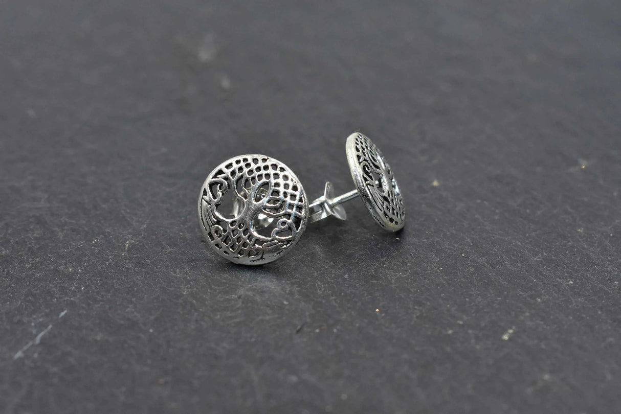 Yggdrasil Ohrstecker aus 925er Sterling Silber