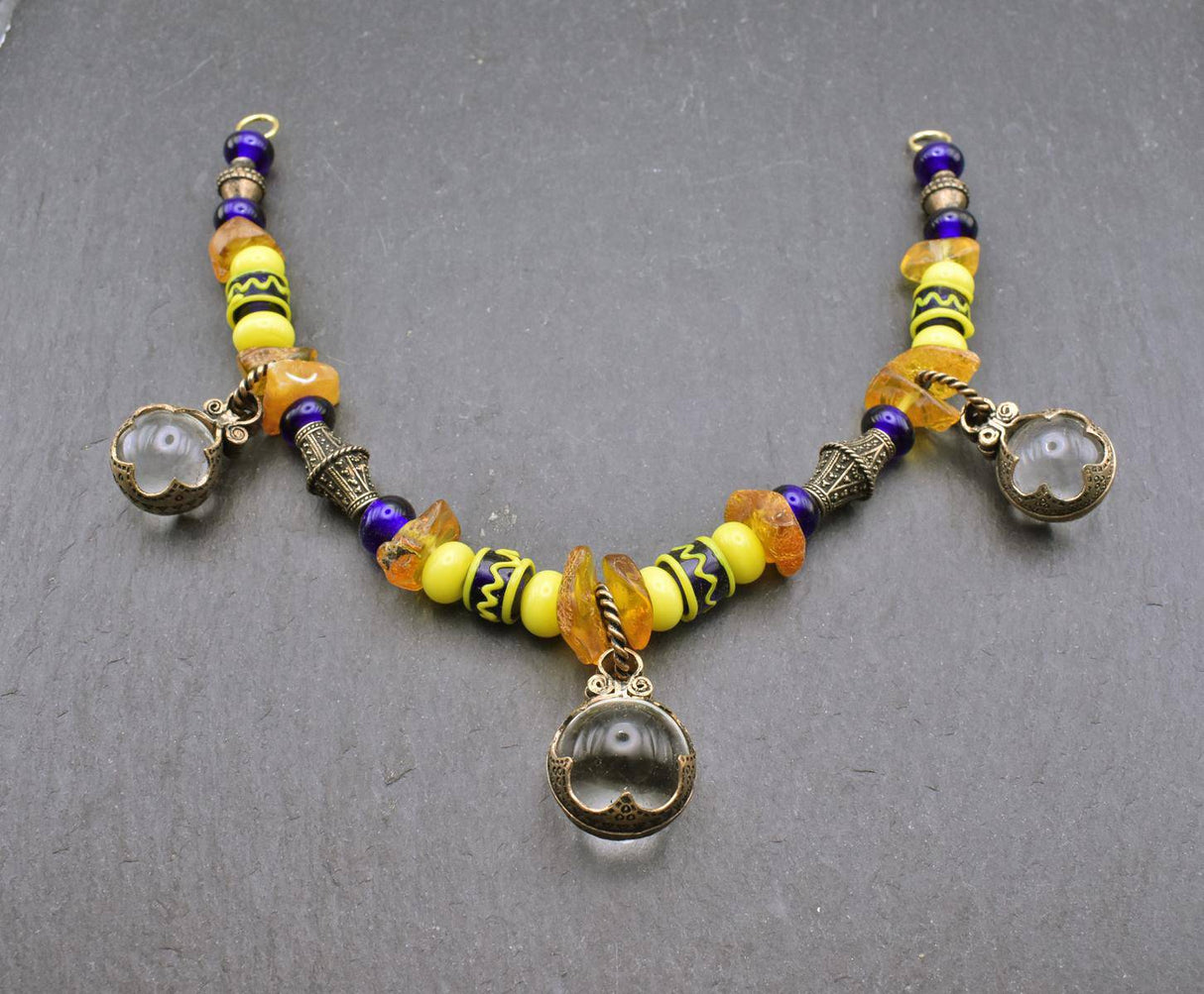 Bernstein Fibelkette mit Gotland Sphären von BELANAS SCHATZKISTE