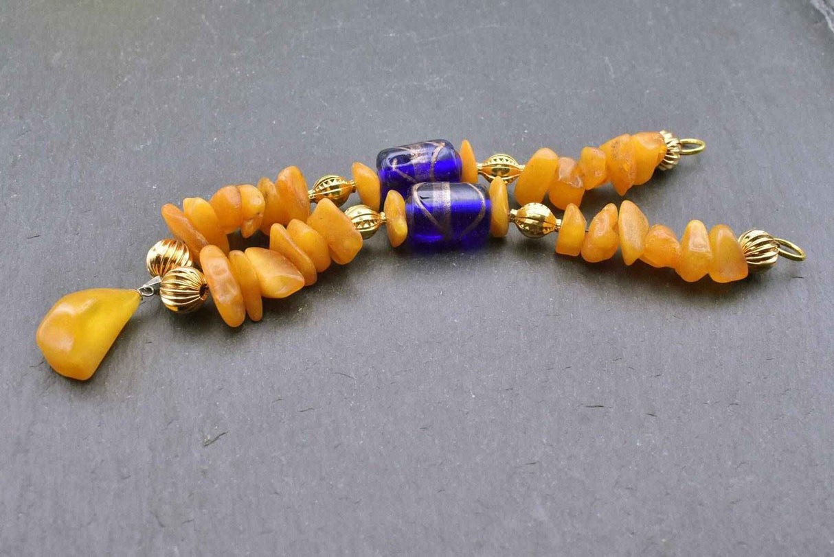 Majestätische Bernsteinfibelkette