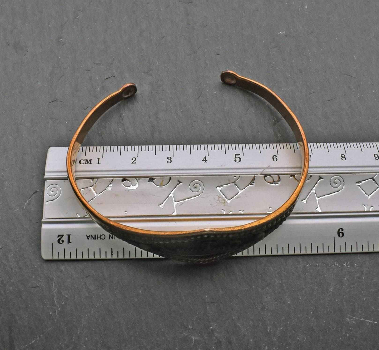 Bronze Armspange mit Wikingerschiff - B-Ware!