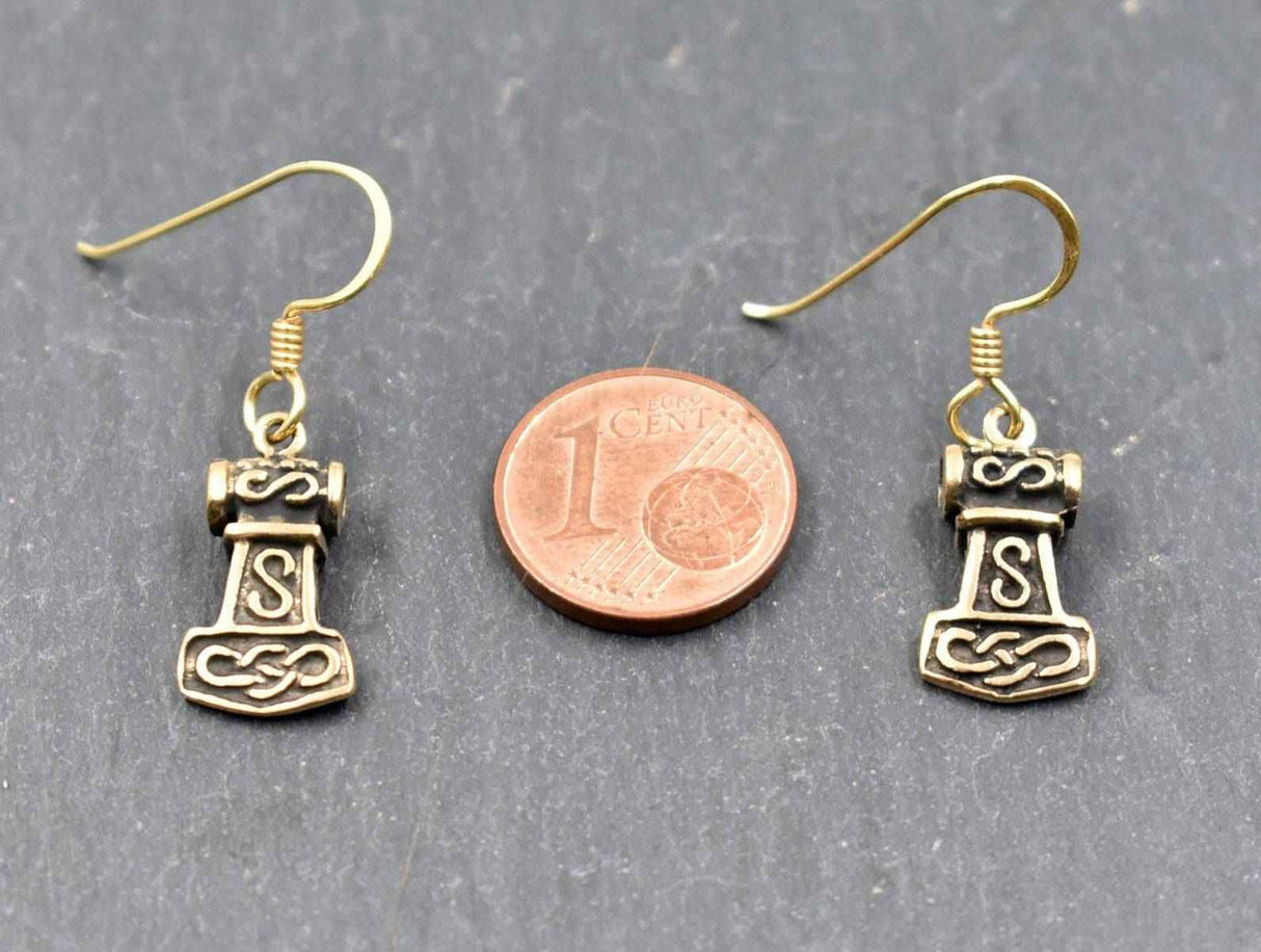 Mjölnir Ohrringe aus Bronze - 1 Paar