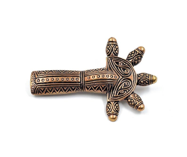 Germanische Ärmchenfibel aus Bronze