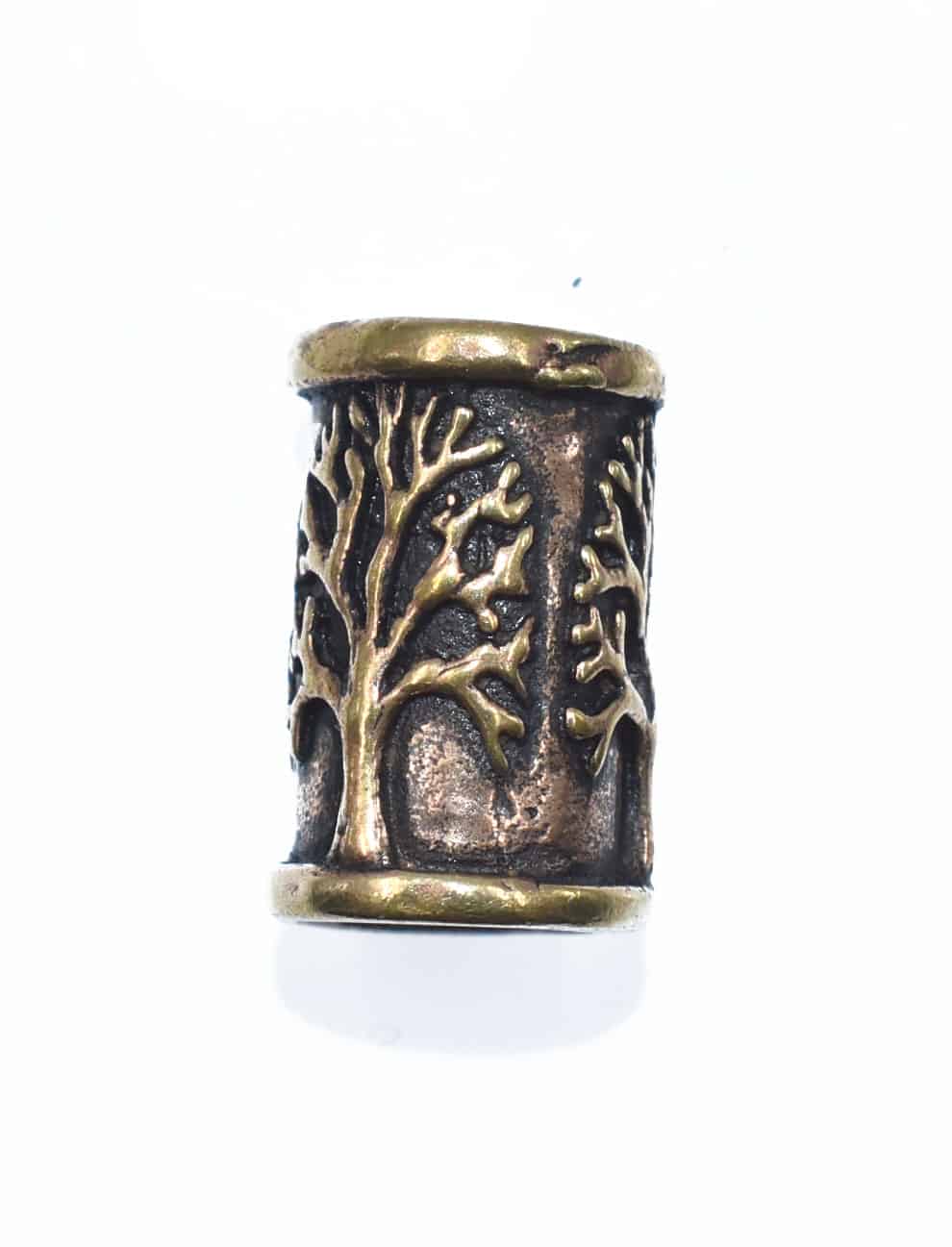 Bartperle mit Yggdrasil aus Bronze - Belanas Schatzkiste