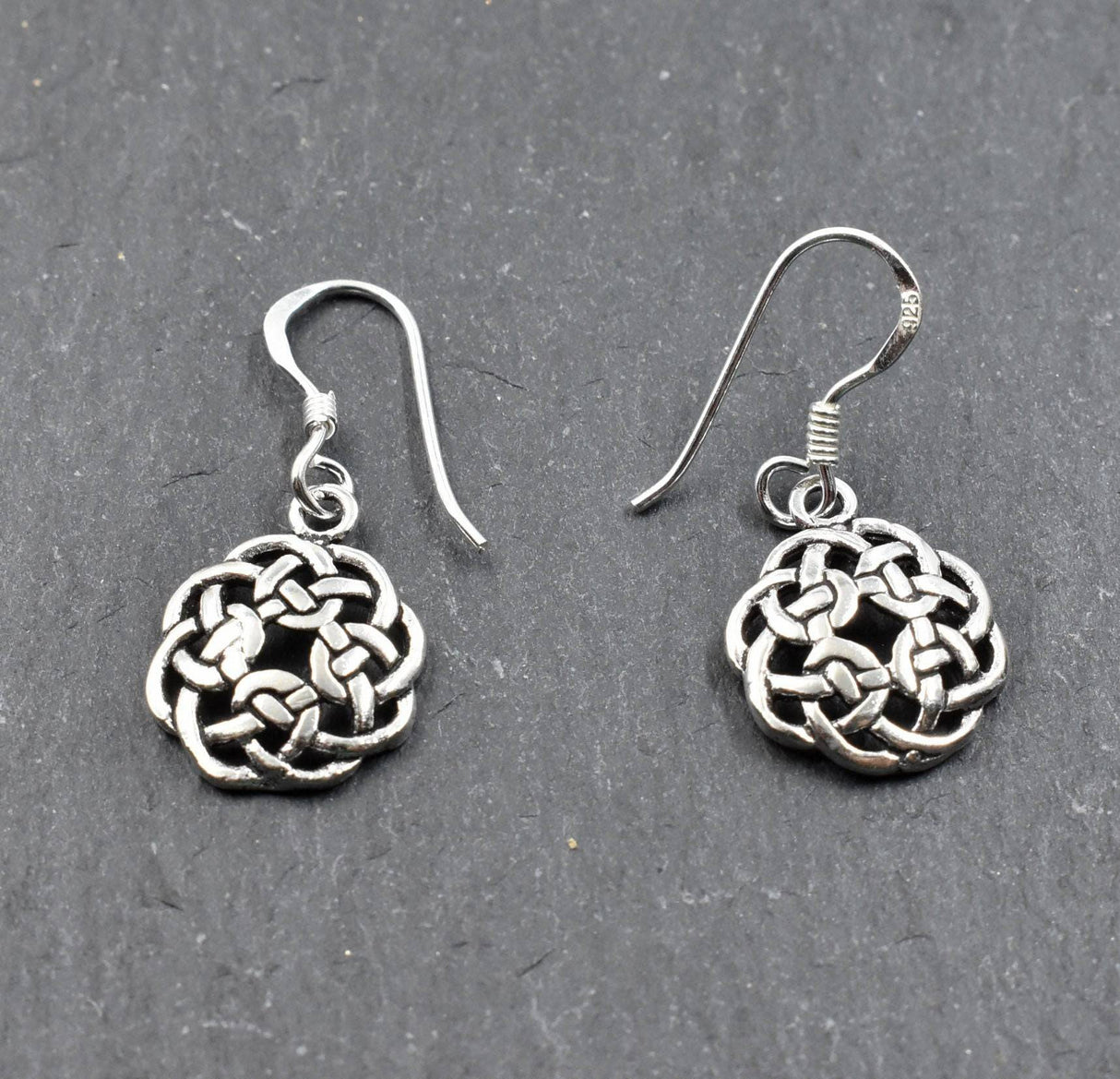 Ohrhänger keltischer Knoten aus 925er-Silber