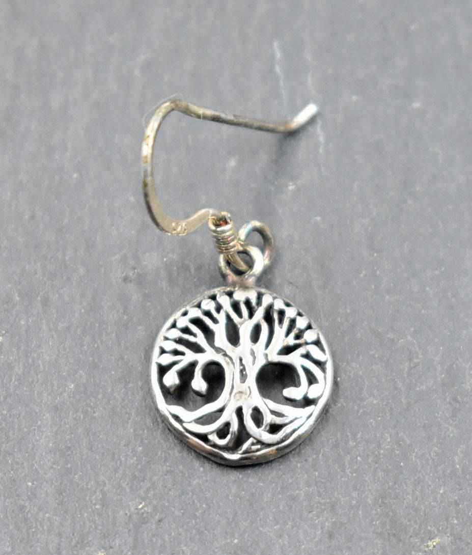 Kleine Yggdrasil Ohrhänger aus 925er-Silber - 1 Paar