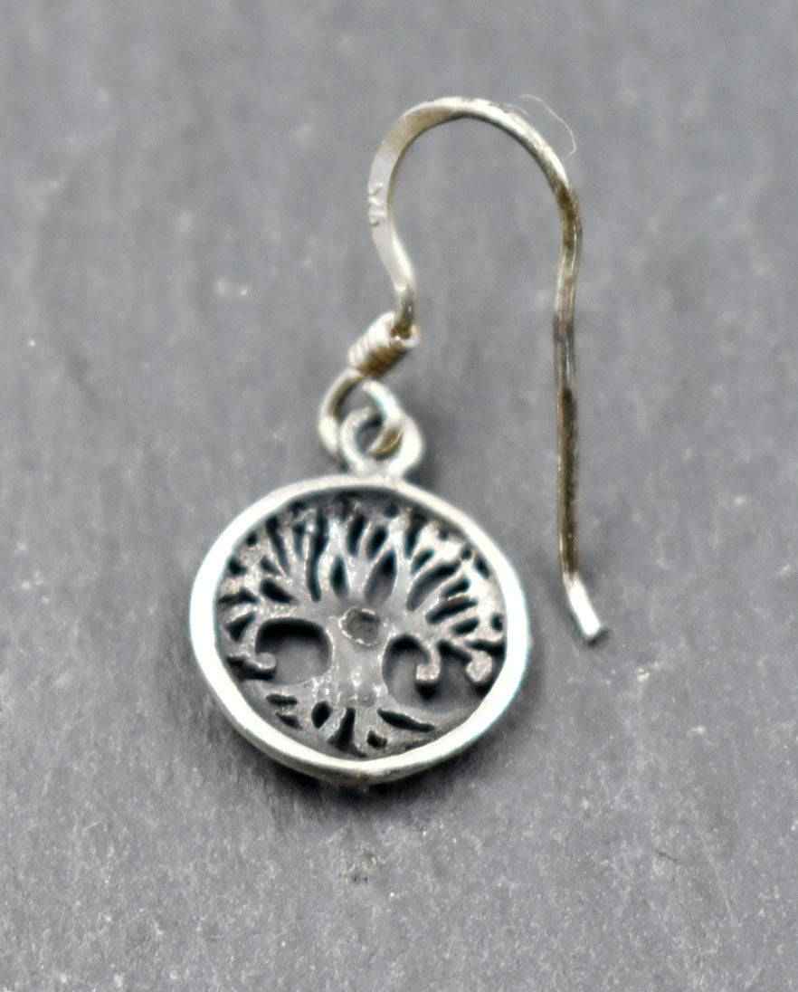 Kleine Yggdrasil Ohrhänger aus 925er-Silber - 1 Paar