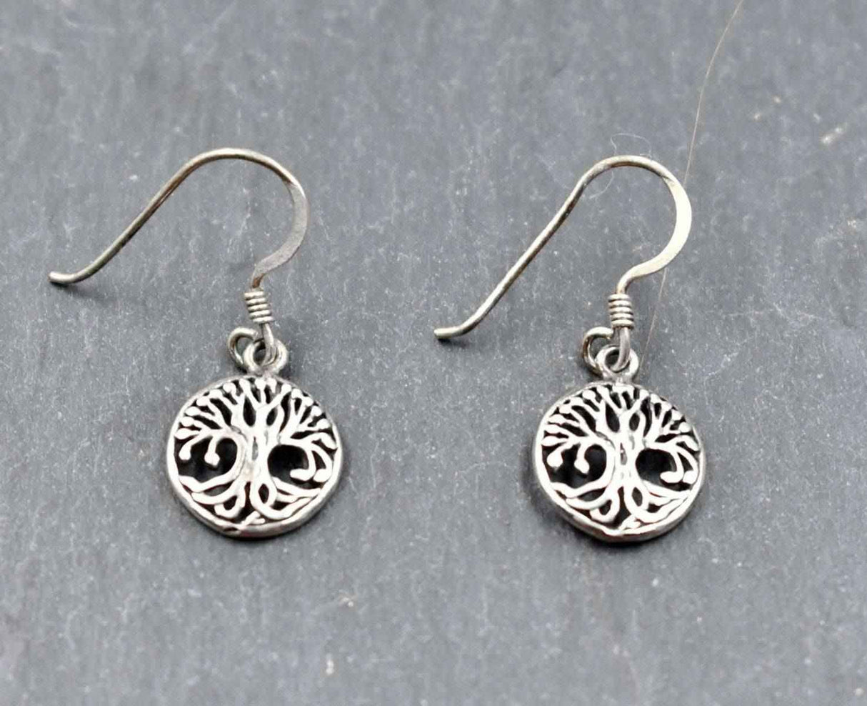 Kleine Yggdrasil Ohrhänger aus 925er-Silber - 1 Paar
