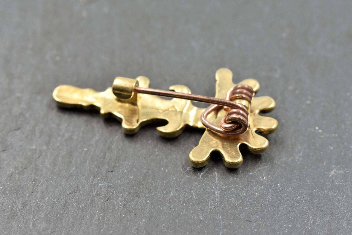 Rückseite der Gotische Siebenknopffibel aus Bronze