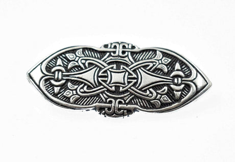 Birka Fibel aus versilberter Bronze