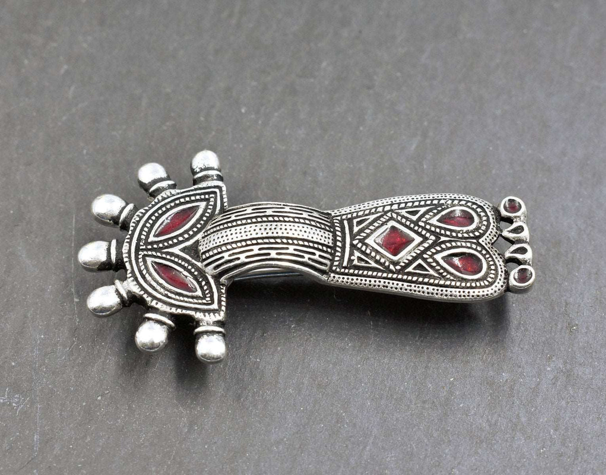 Fränkische Bügelfibel aus Bronze- 6. - 7. Jh.