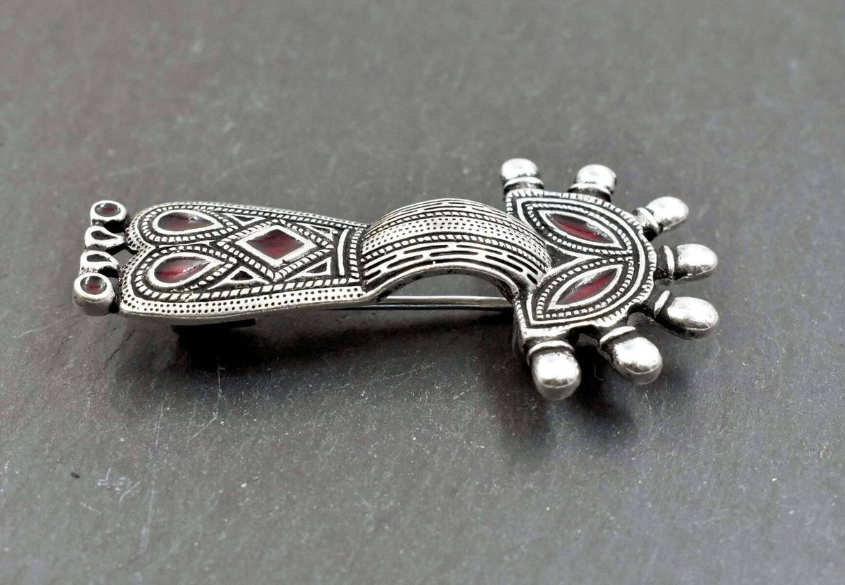 Fränkische Bügelfibel aus Bronze- 6. - 7. Jh.