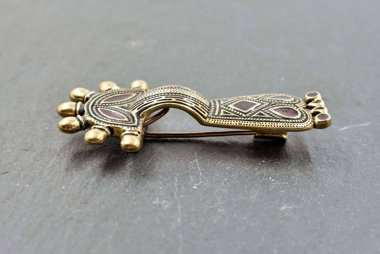 Fränkische Bügelfibel aus Bronze- 6. - 7. Jh.