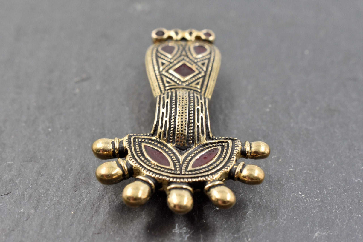 Fränkische Bügelfibel aus Bronze- 6. - 7. Jh.