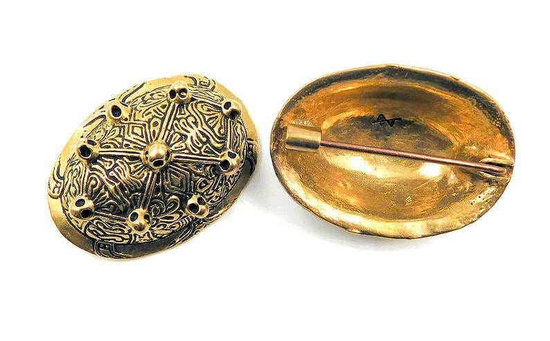 Finnische Schildkrötfibeln aus Bronze
