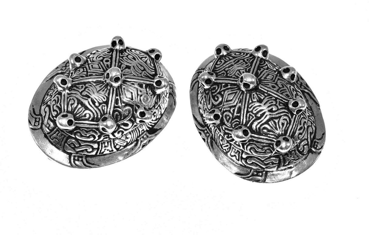 Finnische Schildkrötfibeln aus versilberter Bronze