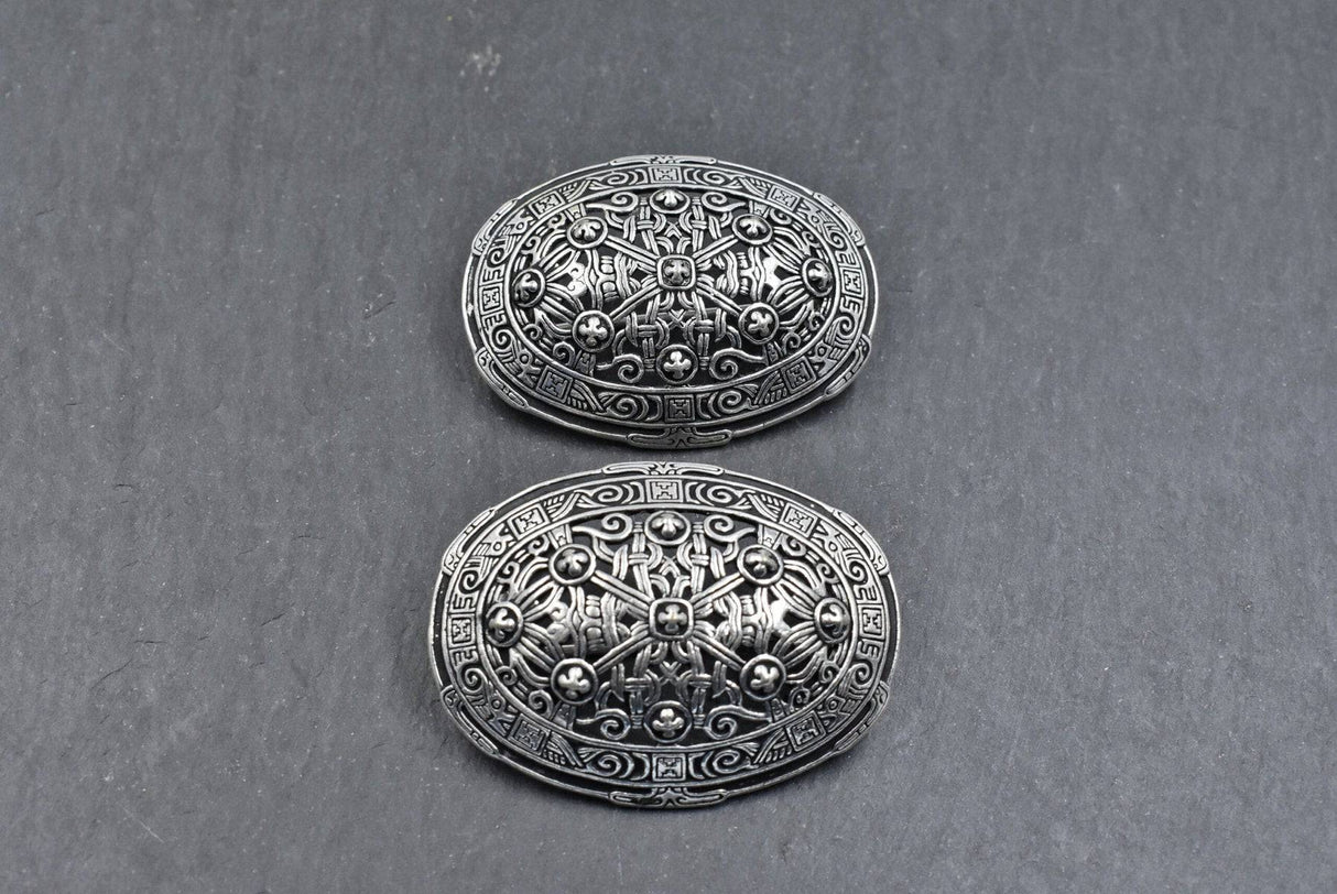 Wikinger Schildkrötfibel Set Typ P51 versilbert