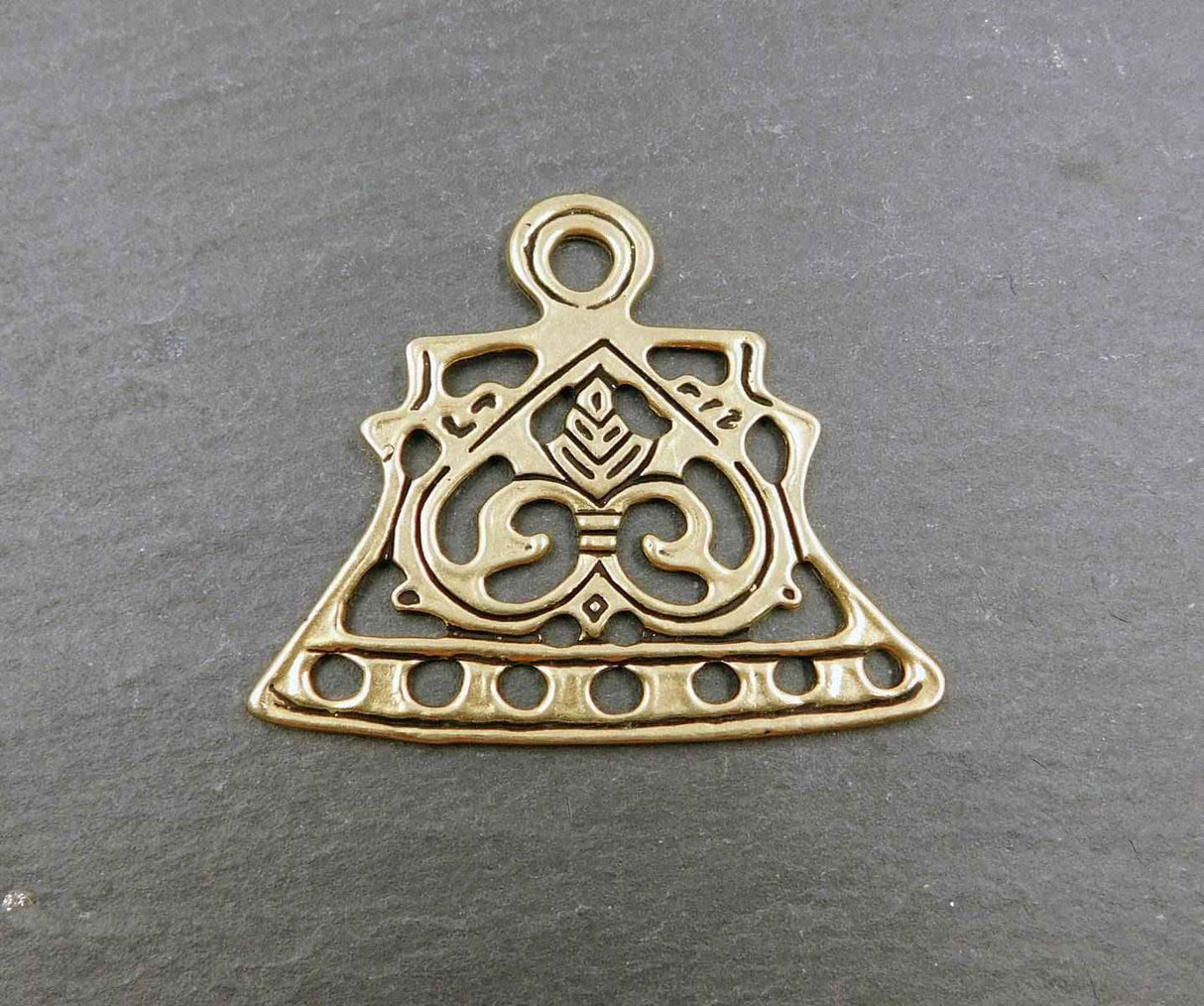 Wikinger Kettenverteilerplatten aus Lettland – Bronze und versilbert - 1 Paar