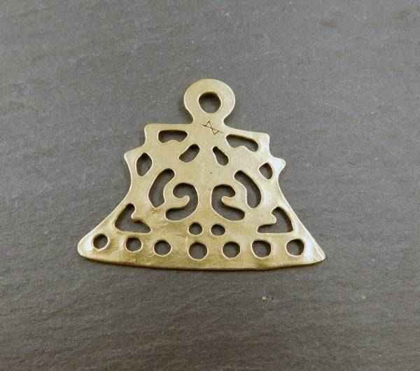 Wikinger Kettenverteilerplatten aus Lettland – Bronze und versilbert - 1 Paar