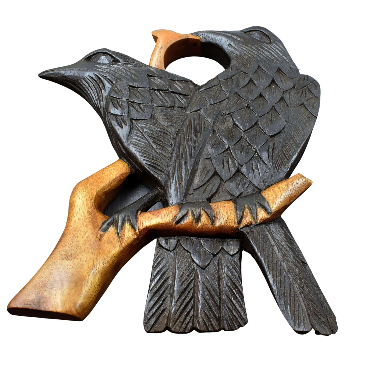 Trinkhornständer Odins Raben