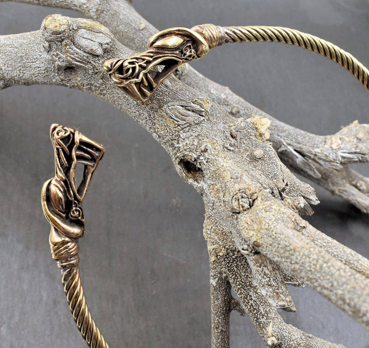 Wikinger Drachen-Torque aus Bronze