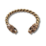 Wikinger-Wolf-Armreif „Fenrir“ aus Bronze