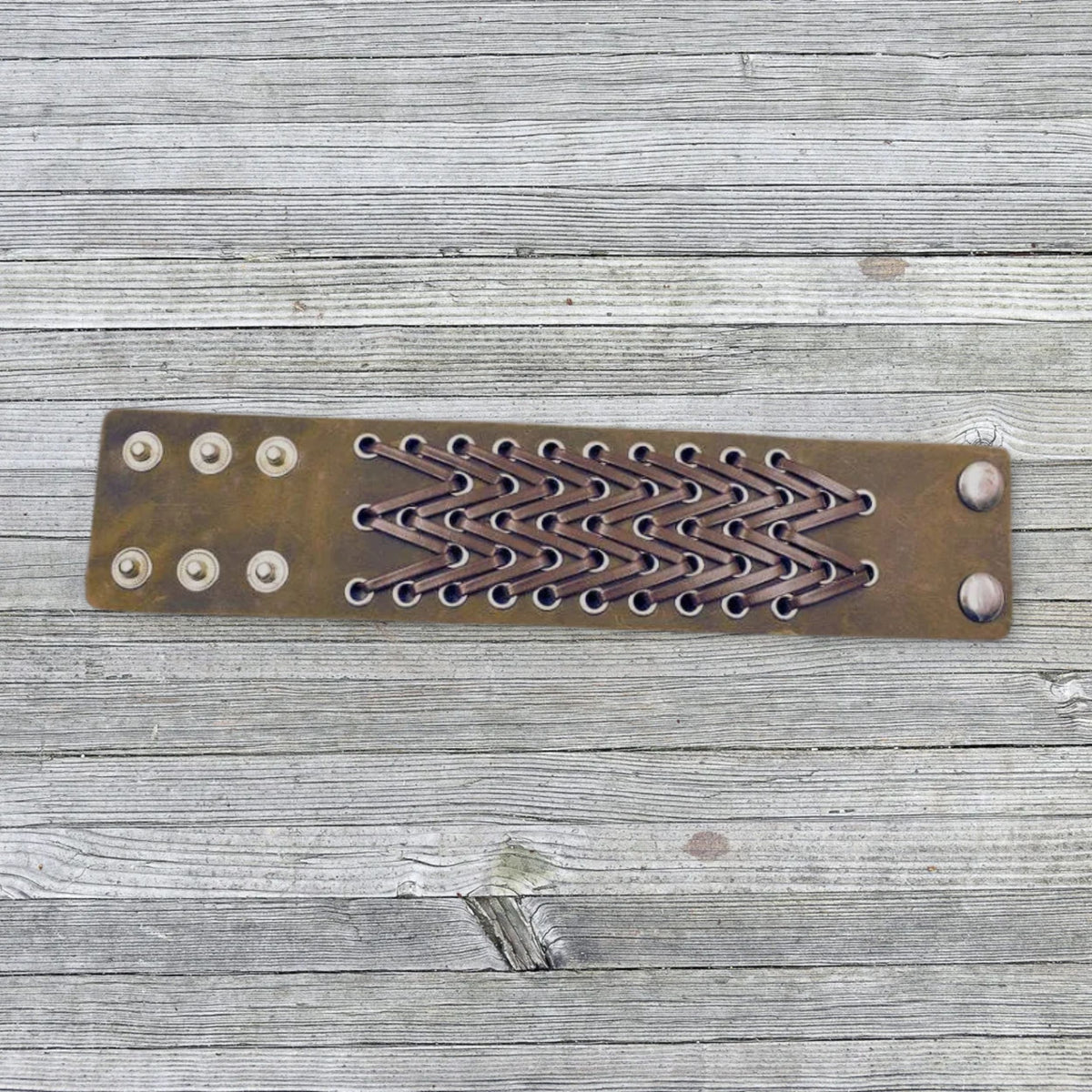 Breites Lederarmband - verstellbar