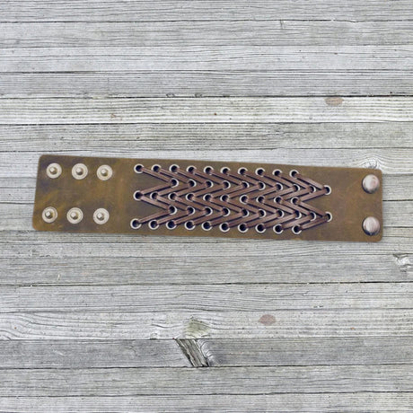 Breites Lederarmband - verstellbar