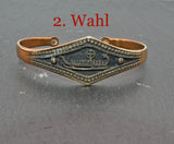Wikinger Armreif aus Bronze mit Wikingerschiff - 2 . Wahl
