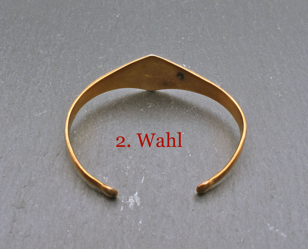 Innenansicht des Wikinger Armreif aus Bronze mit Wikingerschiff - 2 Wahl