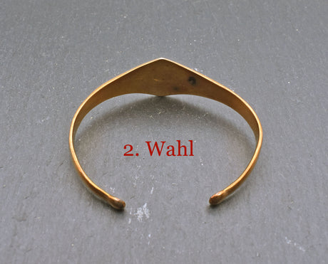 Innenansicht des Wikinger Armreif aus Bronze mit Wikingerschiff - 2 Wahl