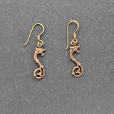 Keltische Drachen-Ohrringe aus Bronze