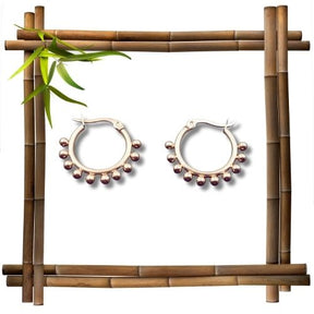 Edelstahl Creolen in Rose-Gold