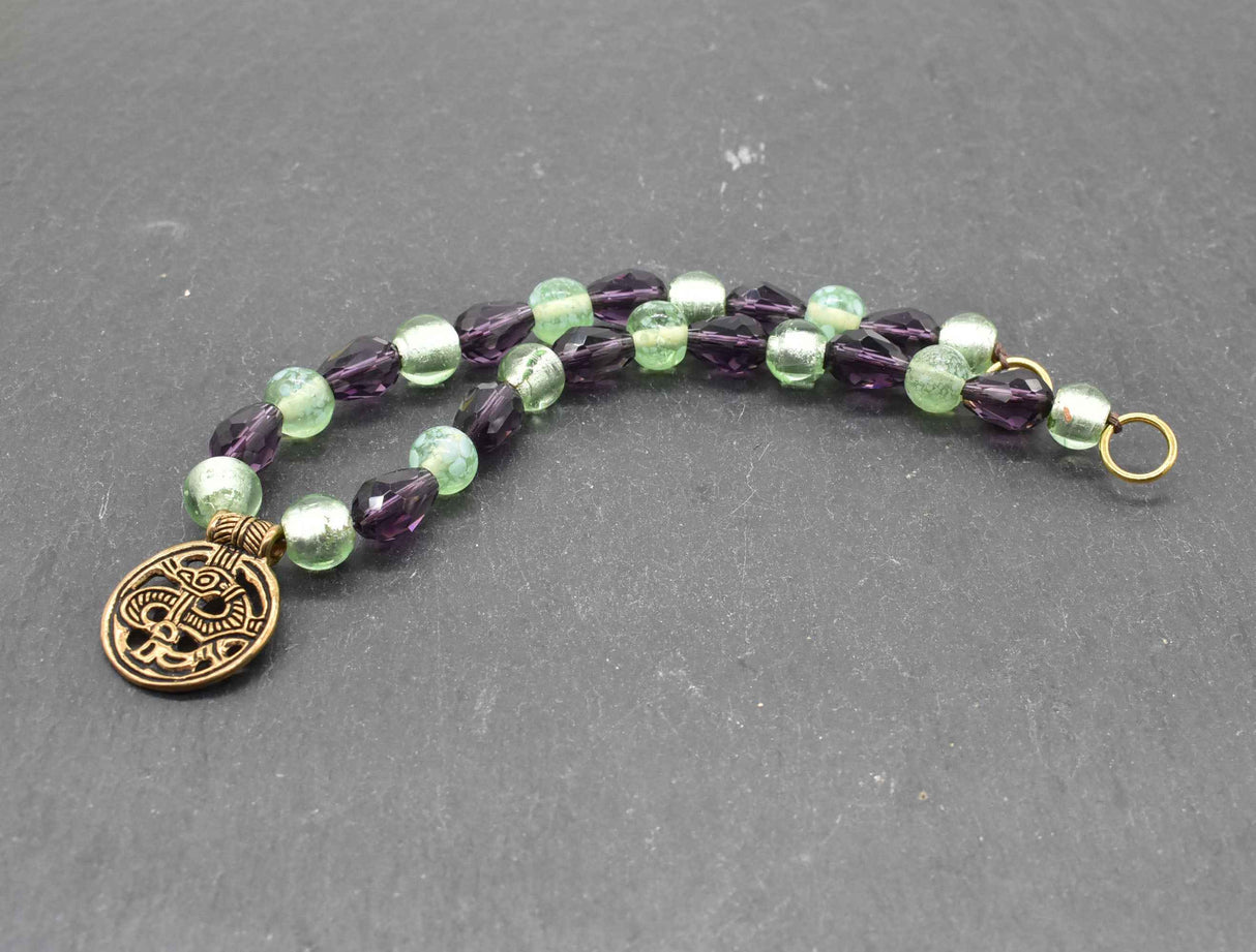 Fibelkette im Wikinger-Stil mit Drachenamulett